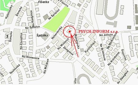 Mapa - sdlo Psych-Inform s.r.o.